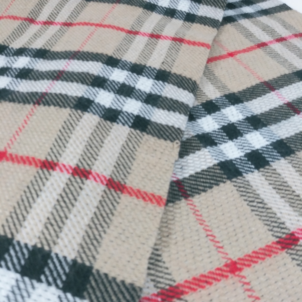 Burberry Fringe Bold Check Wide Scarf - Picture 7 of 8